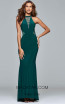 Faviana 7919 Hunter Green Front Evening Dress