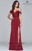 Faviana 8083 Wine Front Prom Dress