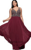 Faviana 9424 Chianti Front Evening Dress