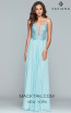 Faviana S10228 Sea Glass Front Prom Dress