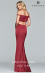 Faviana S10010 Wine Back Prom Dress