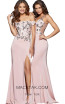 Faviana S10022 Dusty Pink Front Evening Dress
