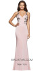 Faviana S10022 Dusty Pink Front Evening Dress