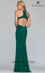 Faviana S10207 Forest Green Back Prom Dress