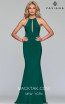 Faviana S10207 Forest Green Front Prom Dress