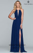 Faviana S10235 Indigo Front Prom Dress