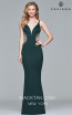 Faviana S7916 Dark Green Front Prom Dress
