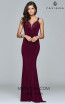 Faviana S7999 Bordeaux Front Prom Dress