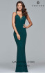 Faviana S7999 Evergreen Front Prom Dress