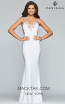 Faviana S7999 Navy Front Prom Dress