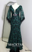Flore Black Green Front Dress