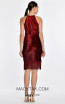 Geneve Dark Red Back Dress