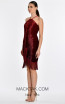 Geneve Dark Red Side Dress