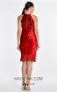 Geneve Light Red Back Dress