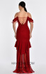 Georgette Red Back Dress