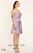 Henriette Lilac Satin Dress
