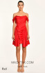 Henriette Red Front Dress