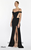 Honorine Black Side Dress