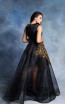 In Couture By Kiwi 4709 Black Gold Back Dress
