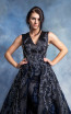 In Couture By Kiwi 4728 Black Navy Front Dress