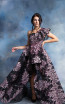 In Couture By Kiwi 4747 Black Multi Front Dress