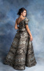 In Couture By Kiwi 4760 Black Multi Back Dress