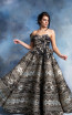 In Couture By Kiwi 4760 Black Multi Front Dress