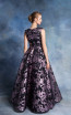 In Couture By Kiwi 4761 Black Purple Back Dress