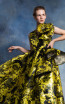 In Couture By Kiwi 4763 Yellow Black Front Dress