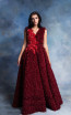 In Couture By Kiwi 4765 Wine Front Dress