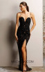 Jadore JX1028 Black Nude Front Dress