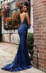 Jadore JX3001 Navy Back Dress