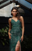Jadore JX3008 Emerald Nude Front Dress