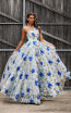 Jadore JX3025 Blue Front Dress