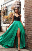 Jadore JX3031 Black Green Front Dress