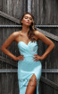 Jadore JX3033 Blue Front Dress
