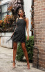 Jadore JX3036 Black Front Dress