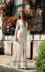 Jadore JX3041 Ivory Nude Front Dress