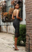 Jadore Australia JX3081 Black Charcoal Back Dress