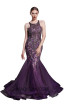 Jadore J12067 Purple Front Dress
