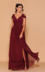 Jadore Les Demoiselle LD1055 Wine Front Dress