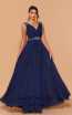 Jadore Les Demoiselle LD1062 Navy Front Dress