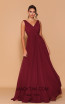 Jadore Les Demoiselle LD1084 Wine Front Dress