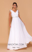 Jadore Les Demoiselle LD1106 White Front Dress
