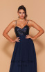 Jadore Les Demoiselle LD1093 Navy Front Dress