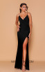 Jadore Les Demoiselle LD1096 Black Front Dress
