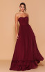 Jadore Les Demoiselle LD1092 Wine Front Dress