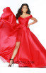 Jasz Couture 6409 Red Front Dress