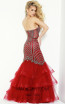 Jasz Couture 6429 Red Back Dress
