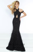 Jasz Couture 6440 Black Front Dress